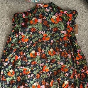 New with Tags - Dress by Vans Floral Print Dress with Ruffled Sleeves